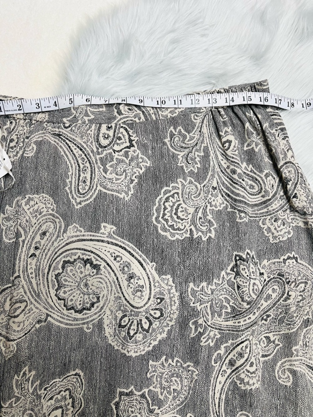 NWT Jones New York  Silk Lined Paisley Maxi Skirt Size 14W - Picture 10 of 11
